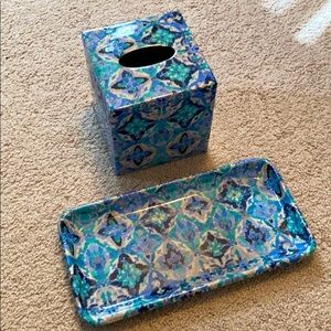 Decorative Tray & Tissue Box Cover